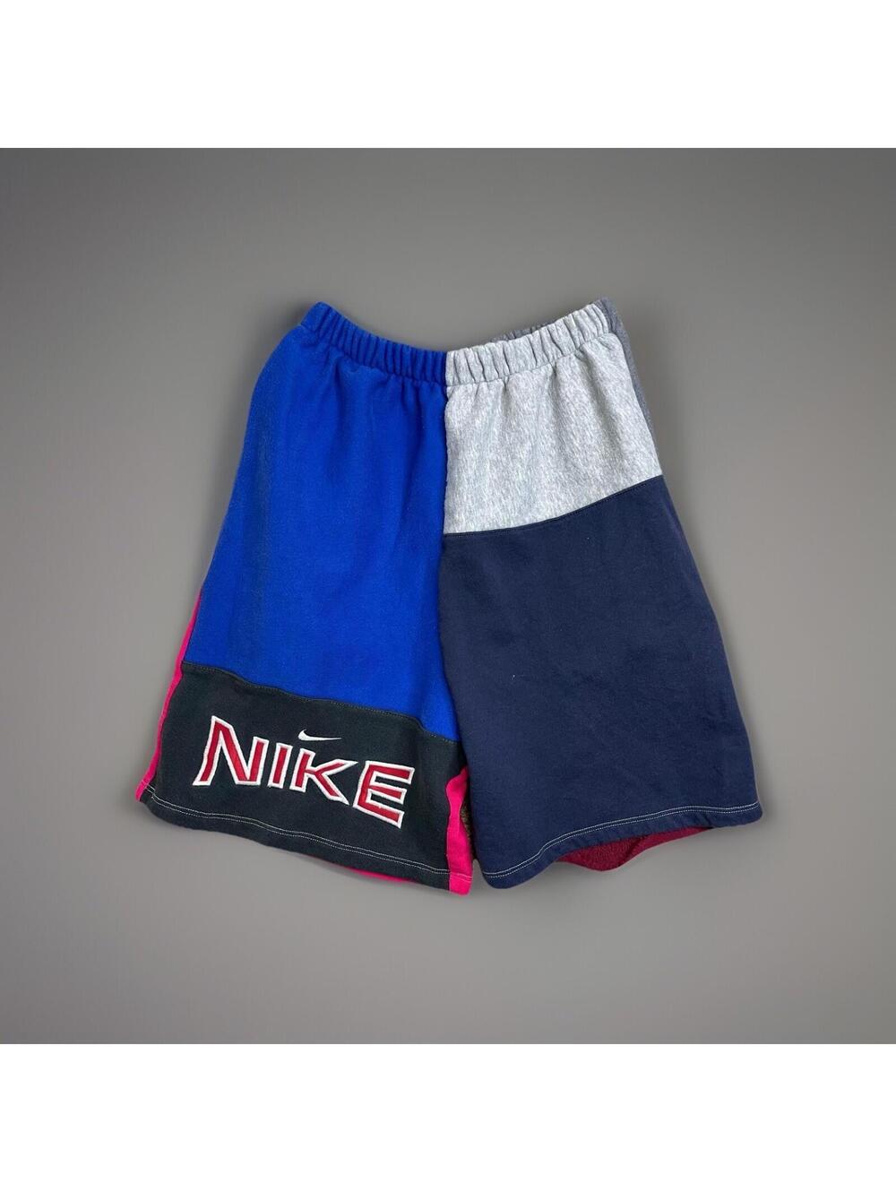 Nike Vintage Shorts Mens Small Colorblock Big Logo Y2K USA Made Rare Fit